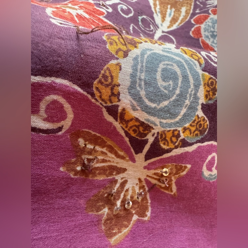 Sigrid Olsen Floral and Sequin Vintage Skirt - Picture 15 of 15
